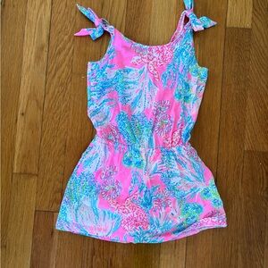 Lilly Pulitzer Pink and Blue Kids Romper